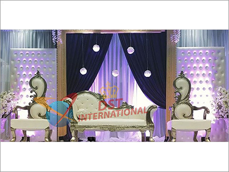 Silver Leaf Sofa Set