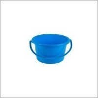 Plastic Bucket - Plastic, Variable Capacity, Blue, Variable Diameter | Durable, Leakproof, Heat Resistant, Strong Two-handle Design, Versatile Use