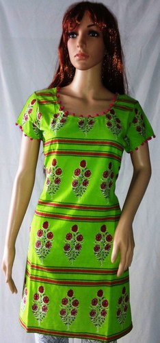 Green Short Kurti