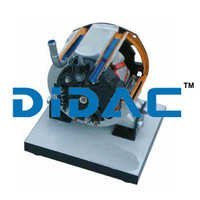 Alternator Liquid Cooled Windingless Rotor Compact Cutaway - Color: Grey