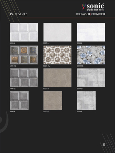 Any Color Matt Tiles 300X300 Mm