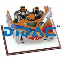 Two Valve Ohc Engine Head Cutaway - Color: Grey