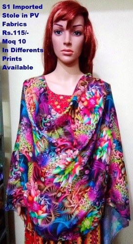 Imported Stole - Polyester Material Sizes L/M/XL | Multi-Color Prints Breathable Design Casual Ethnic Wear for Summer and Winter