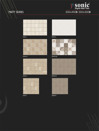 Ceramic Matt Tiles 300X300 mm