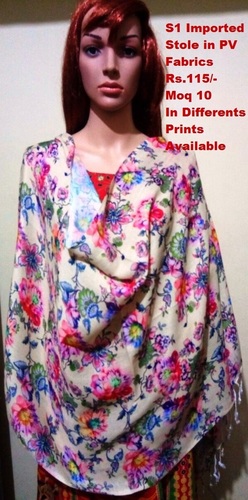 Imported Stole - Cotton Material, Multicolor Print | Casual Dress Type in Various Printed Designs