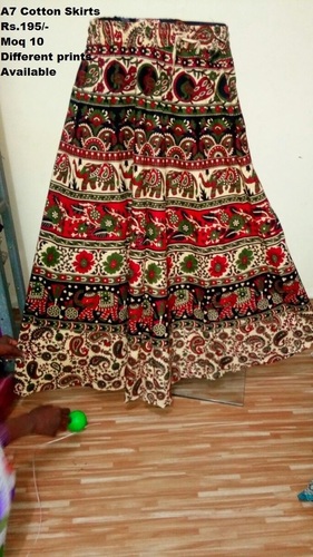 Cotton Skirts - Multicolor, Modern Design | Breathable, Quick Dry, Washable, Various Sizes Available, Printed Patterns for Spring & Summer