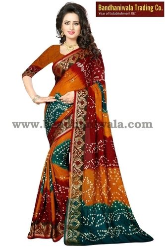 Indian Bandhej Sarees