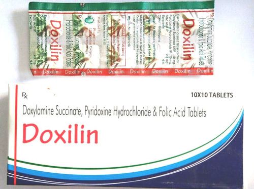 Doxylamine + Pyridoxine + Folic Acid Recommended For: Women