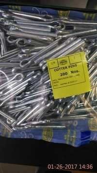 Silver Sugar Cane Machine Cotter Pins 1/4 X 2