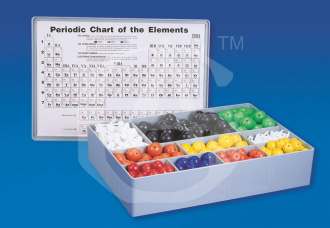 Atomic Model Set - Plastic Balls & Lugs, Multicolored, Moulded Box | Chemistry Learning, Organic & Inorganic Modeling