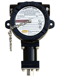 Gas Pressure Switch - Cast Iron, 6" x 4" x 3" , +/-1% Accuracy, 0-100 PSI Pressure Range, NPT Electrical Connections, Durable Design, Easy Installation, Reliable Sensing