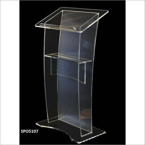 Clear Acrylic Podium For School