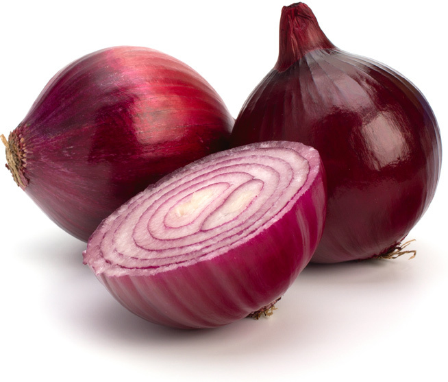 Fresh Cut Red Onion