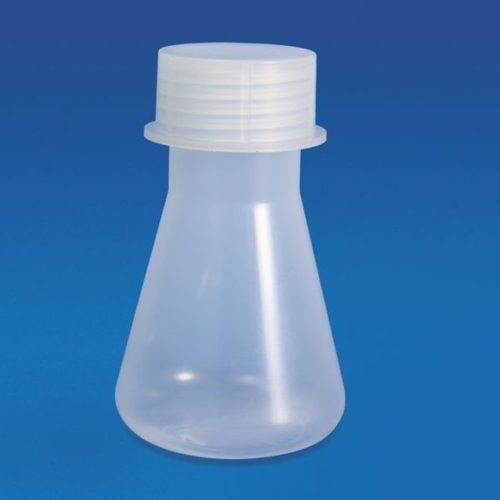 Conical Flask - Polypropylene 100-500ml, Translucent, Autoclavable, Leakproof Screw Cap