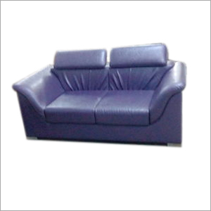 Full Covered Stylish 2 Seater Fabric Sofa - Wood Frame, 5ft x 3ft x 2ft, Purple | Durable Fabric, Metal Legs, Comfortable Seating