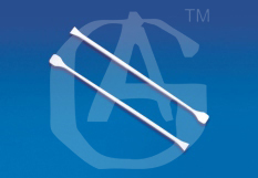 Policeman Stirring Rod - Polystyrene 6mm x 245mm White, Dual Spatula Stirrer for Lab Use