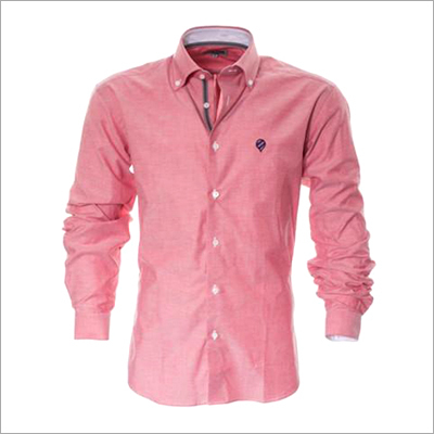 Red Oxford Cotton Shirt