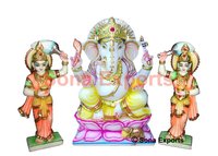 Marble Riddhi Siddhi Ganesha statue