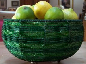Beaded Fruit Basket