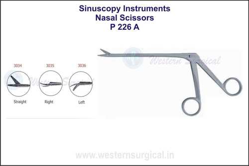 Nasal Scissors, Serrated Blades, Working Length 13