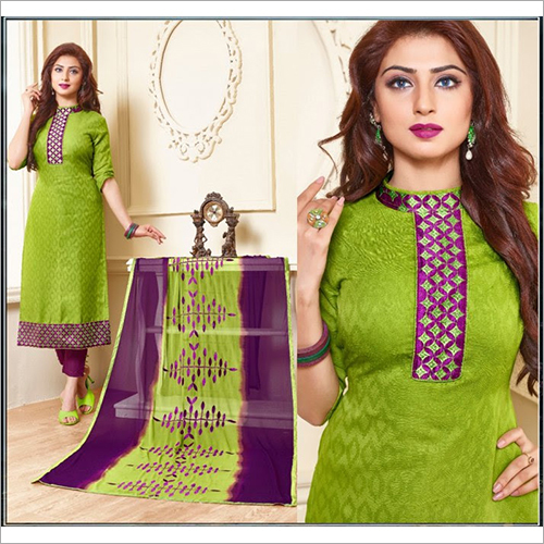 Printed Silk Dress Materials