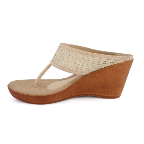 Ladies White Wedges