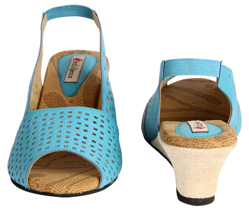 Ladies Turqouise Wedges