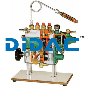 Four In Line Cylinders Injection Pump With Pneumatic Speed Governor Cutaway