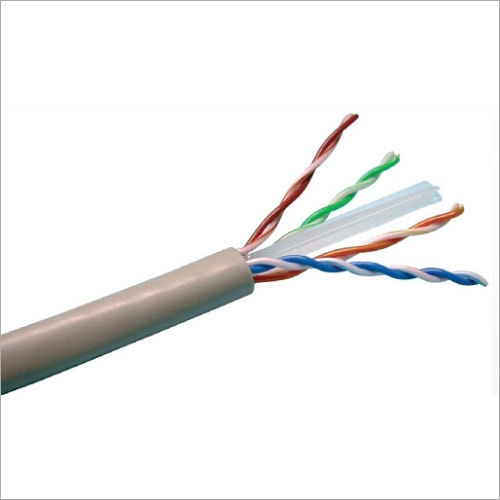 CAT5E UTP CABLE 305 METER - Solid Copper 25 AWG RJ-45 Connector Polyolefin Insulation LSZH Jacket Outer Diameter 6.0 mm Gray/Blue Color