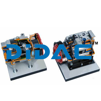 Axial Alternative Compressor With Variable Displacement Cutaway