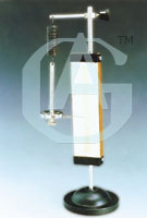 Hook Law Apparatus - 12 cm Mirror Scale, Spring Included, Round Base, Adjustable Support