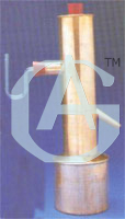 Hypsometer Regnault - Double Walled Copper Cylinder 34x6 cm, Glass Manometer, Steam Boiler Mounted, Fixed and Boiling Point Determination