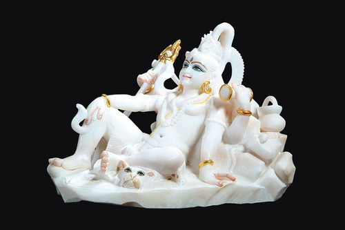 White Marble Shiv Statue