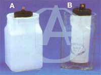Lechlanche Cell - Porous Pot 150x60 mm, Zinc Rod 12.5 mm, Brass Terminal, 1.5 Volts, Polythene Jar