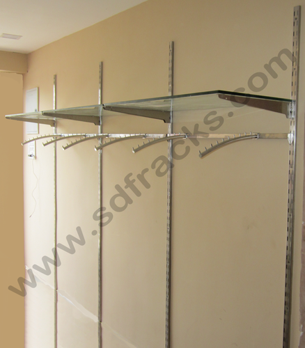 Steel Wall Channel Shelf With Hanging