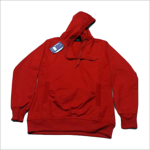 Woolen Mens Red Sweatshirt