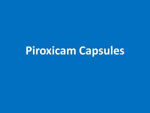 Piroxicam Capsules