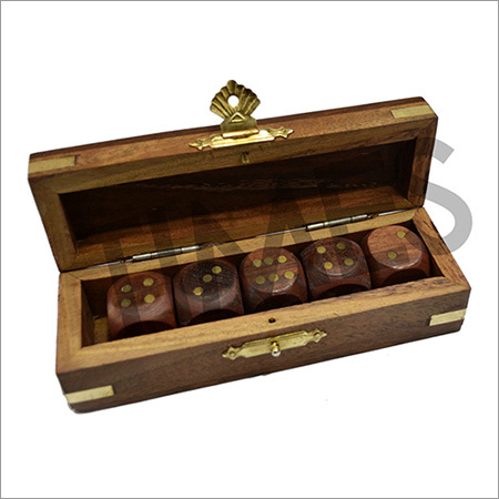 Wooden Dice Box