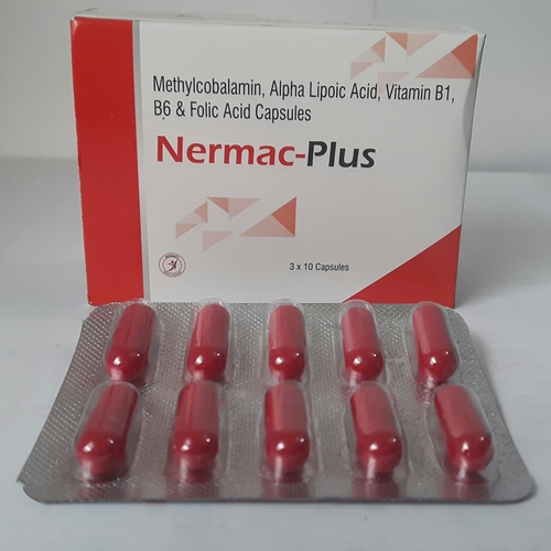 Mecobalamin1500mcg+ Alphalepoic Acid 100mg + Vit B1 10mg + Vit B6 3mg + Folic Acid1.5mg. Caps