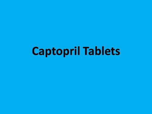 Captopril Tablets