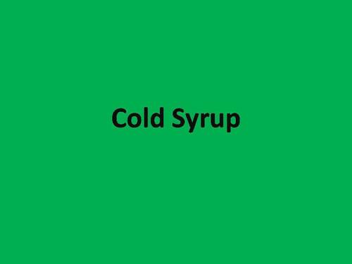 Cold Syrup