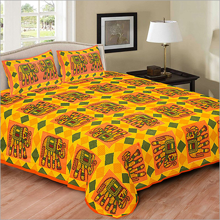 Multi Color Kantha Double Bed Cover