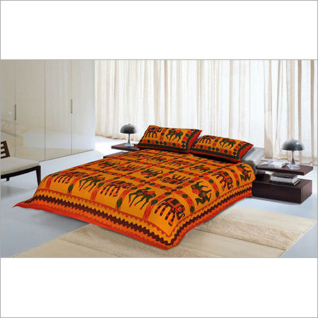 Multi Color Double Set Kantha Bed Cover