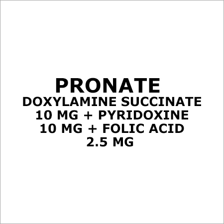 Doxylamine Succinate 10 Mg + Pyridoxine 10 Mg + Folic Acid 2.5 Mg General Medicines