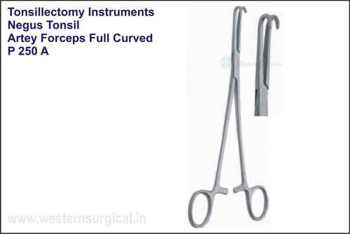 Negus Tonsil Artery Forceps Full Curved