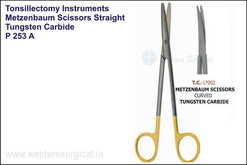 Metzenbaum Scissors (Straight)(Curved) - Tungsten