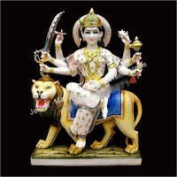 8 Hand Marble Durga Maa Moorti