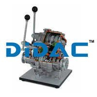 Four Wd Transfer Case With Locking Differential Cutaway - Color: Grey