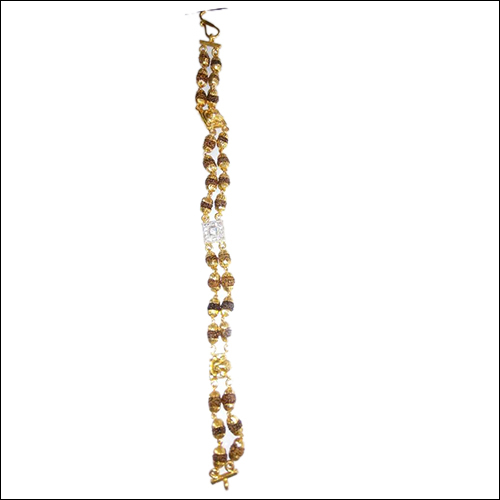 Rudrakash Gold Plated Bracelet