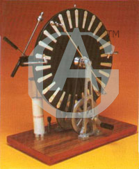 Whimshirt Machine - Corning Glass Condensers, Aluminium Foil, Acrylic Base | Rigid Uprights, Opposite Direction Plates, High Resistance Plastic